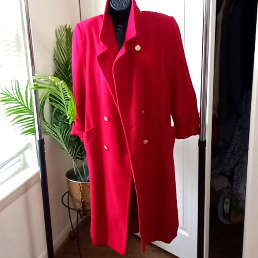 Red Petite Trench Coat